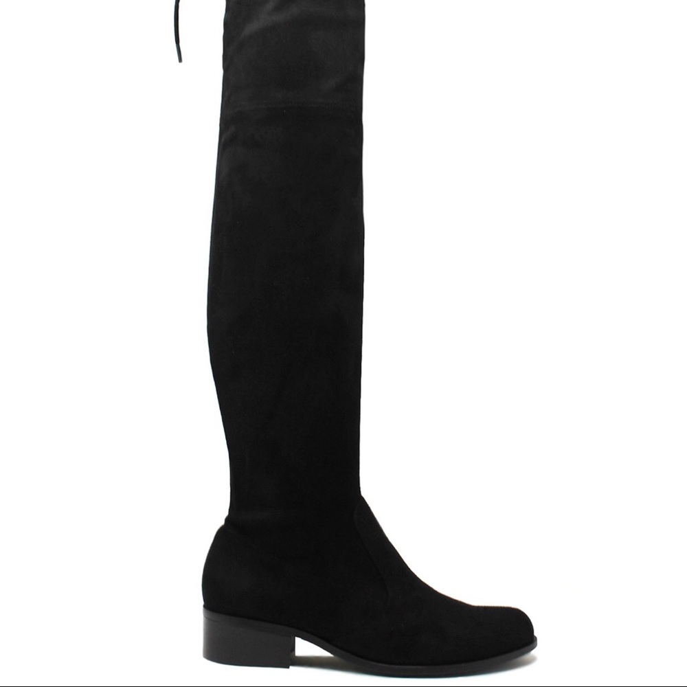 Charles by Charles David Black Suede Over the Knee Boots